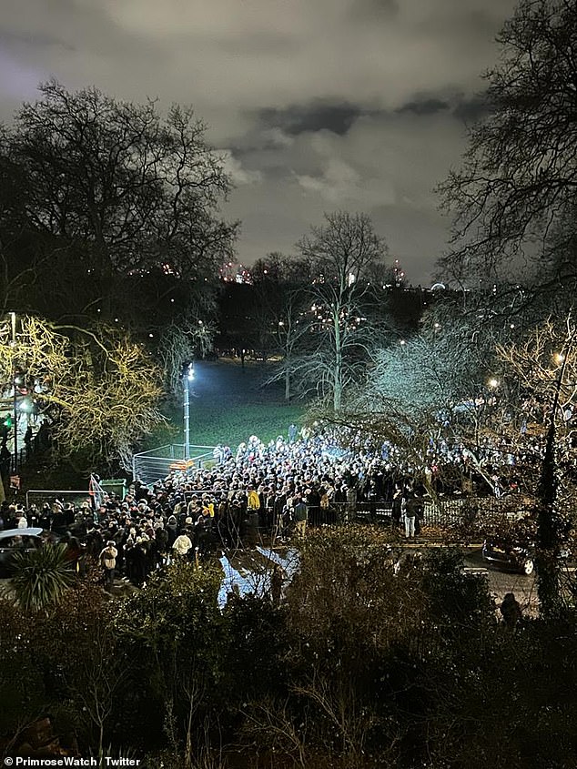Thousands of people at Primrose Hill for New Year's Eve last year. The Royal Parks charity, who manage Primrose Hill and a further seven parks across London, have claimed the decision to close the park was 'was not taken lightly'
