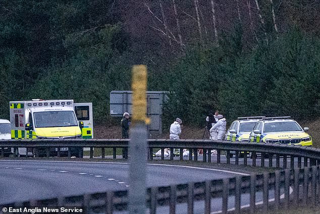 Police said one man, believed to be the driver of one of the vehicles, left the scene holding what was described as a handgun. He was shot and died at the scene