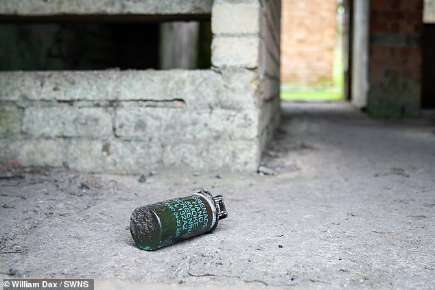 Debris from training exercises can be seen scattered around some of the buildings, although many of the original stone cottages have been destroyed