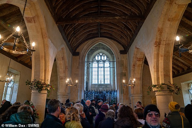 Custodian Neil Skelton, 77, from Wilton, Wiltshire says there is always a huge number of visitors to the church each year