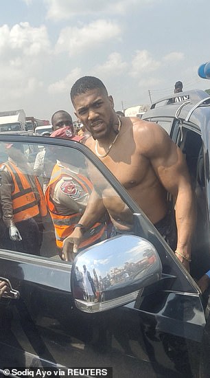 Local police told Daily Mail Sport that Joshua is 'stable' and suffered only ‘minor’ injuries