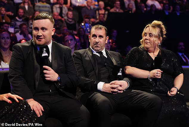 Littler has been supported by his mother and his father Anthony throughout his meteoric rise