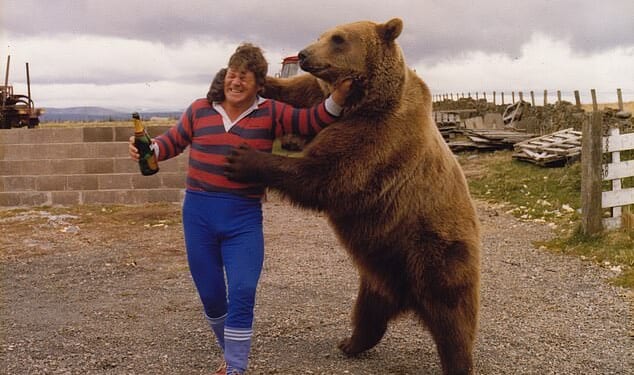 BBC2 viewers watched in awe at the unlikely true story of a Scottish wrestler raising a 65 stone grizzly bear he treated 'like a son'