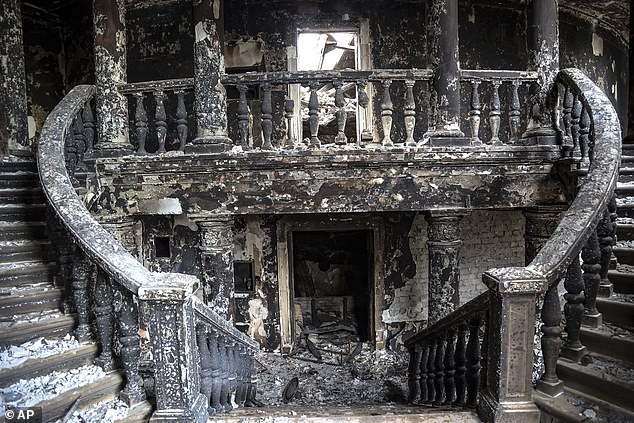 The word 'children' had been painted on the theatre to try to stop it from being bombed