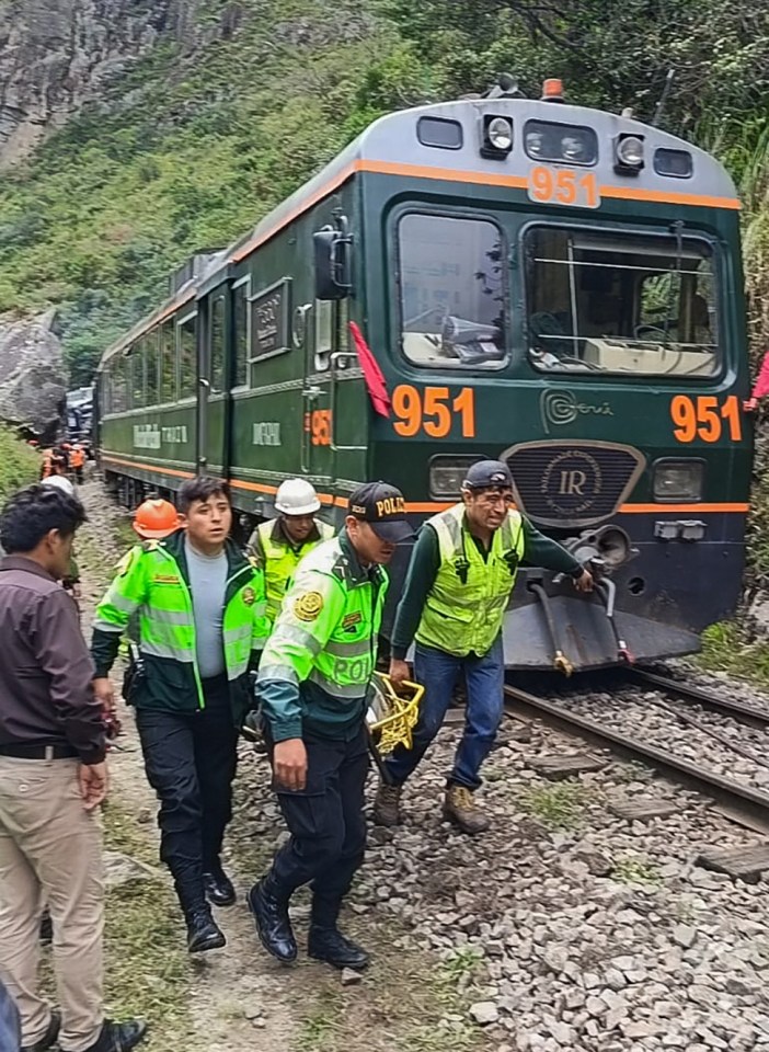 PERU-ACCIDENT-TRAIN-MACHU PICCHU