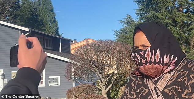 The unidentified woman, who has not been accused of wrongdoing, told independent journalist Jonathan Choe she did not have to prove anything to him