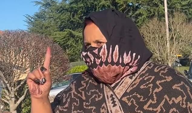 A headscarf-wearing woman scolded a journalist for asking her if she is running a daycare out her Washington home