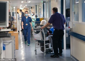 Data obtained through FOI requests to every NHS trust in England showed violence and threats faced by staff is on the increase, up 18 percent in 2024 compared to 2022 levels (stock image)