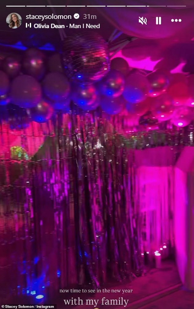 Known to go all out for any calendar celebration, Stacey Solomon didn't hold back as she transformed Pickle Cottage for New Year's