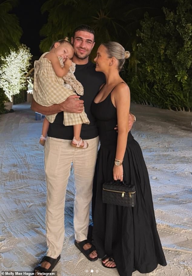 Molly-Mae Hague and Tommy Fury jetted to the Maldives with their daughter Bambi, two