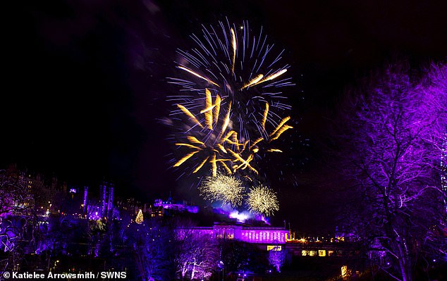 Fireworks over Edinburgh Castle as people celebrate Hogmanay 2026 in Edinburgh