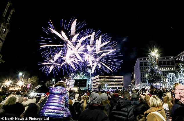 Colourful celebrations light up the sky in Sunderland as amazed Brits watch on