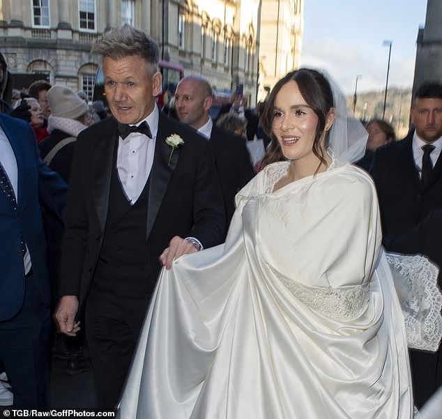 Following the service, father of the bride Gordon reportedly made a brutal dig at his new son-in-law's parents in his speech, leaving Caroline 'outraged'