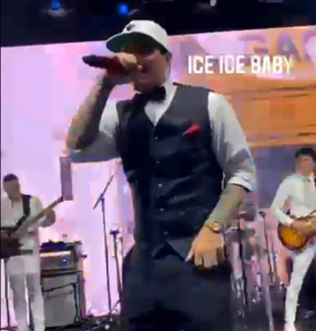 90s rapper Vanilla Ice, who lives locally, has twice performed at a Mar-a-Lago New Year's Eve bash recently. He's photographed welcoming in 2021, a year President Donald Trump skipped the party and partygoers were criticized for not wearing face masks