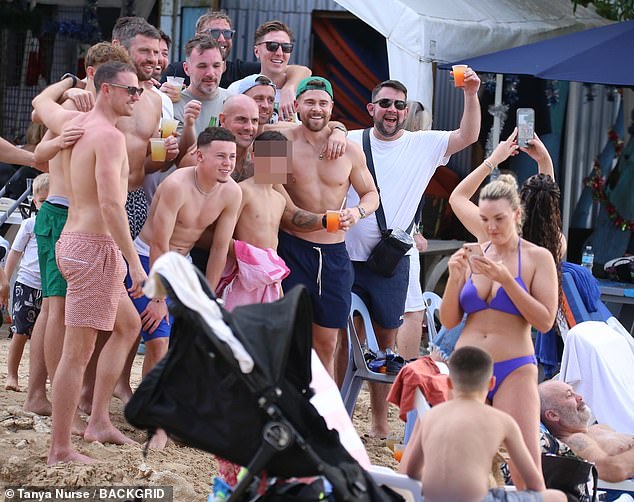 Wayne and Coleen were joined by their other sons Klay, 11, Kit, eight, and Cass, six, as well as Coleen's brother and parents Colette and Tony