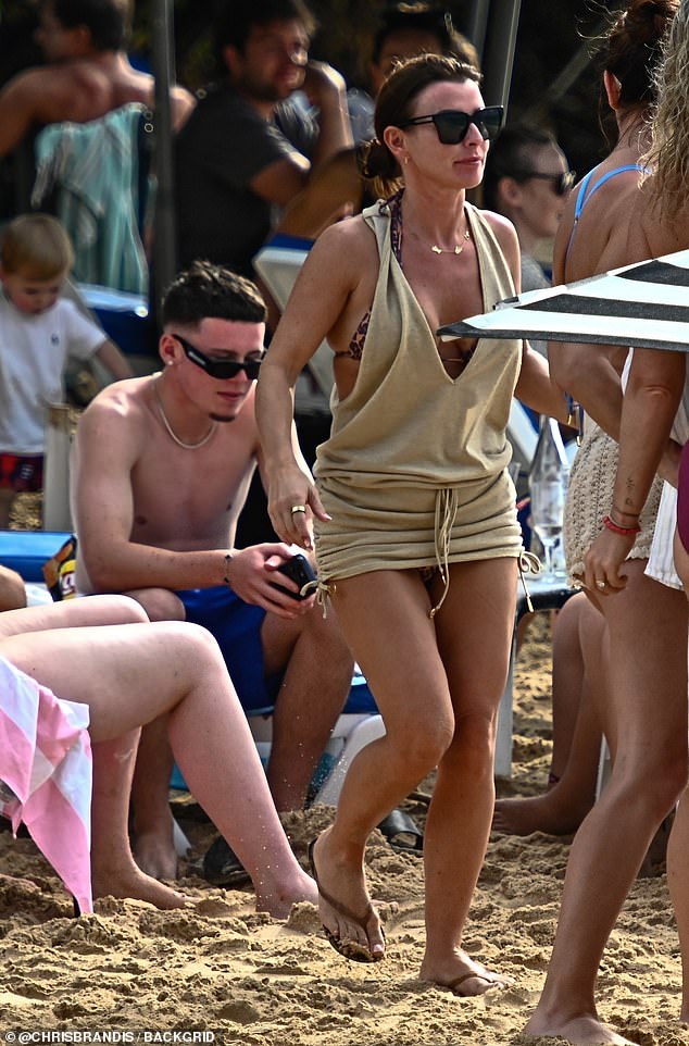 The family all appeared in good spirits as they prepared to see in the New Year