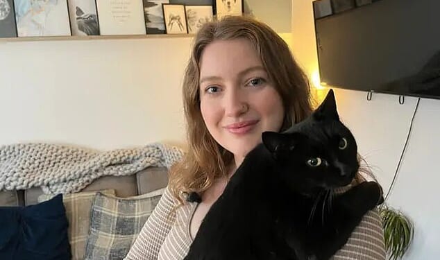 Jilly Fretwell, 29, received a call to say her cat Bindi had been handed into a vets - FIVE years after she vanished