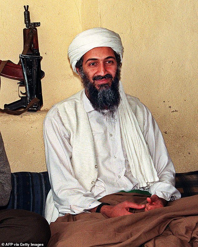 Mr Dean originally pledged his allegiance to Al-Qaida as a teenager in person to Osama Bin Laden (pictured)