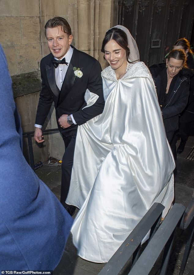 The Olympic swimmer, 31, tied the knot with influencer Holly, 25, at Bath Abbey amid a bitter fallout with his family which saw his mother uninvited from proceedings