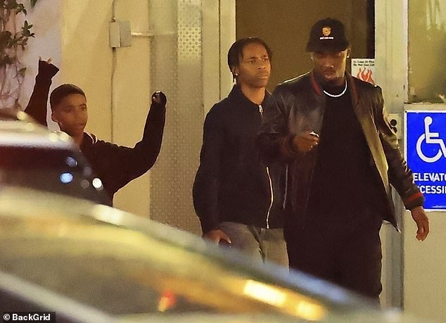 The Grammy-winning singer, 37, was spotted in a festive outfit as she joined the sports agent, 45, and his three children for a holiday soirée at the Sunset Tower Hotel in Los Angeles. The couple were joined by Paul's daughter Reonna and teenage sons Richie and Zane