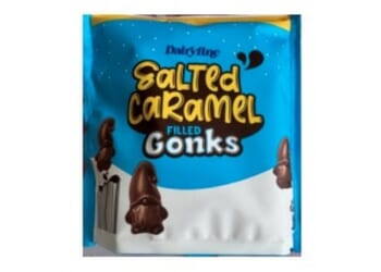 The supermarket Aldi has issued an urgent recall for the product Dairyfine Salted Caramel Filled Gonks 90g over fears it could trigger allergic reactions