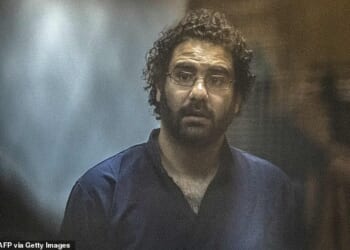 Alaa Abd El-Fattah has previously said he ‘seriously, seriously, seriously’ hates white people