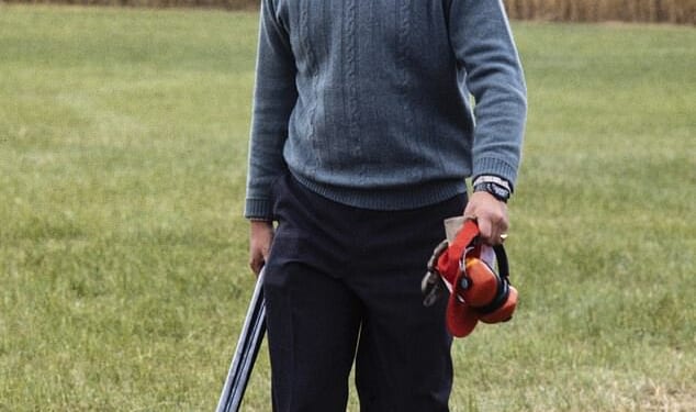 The news that the Met Polive have revoked Andrew Mountbatten-Windsor's gun license will come as a blow to the former Duke, as he has long fancied himself a seasoned huntsman. Pictured: Andrew clutching a shotgun at the North Wales Shooting School back in 1982