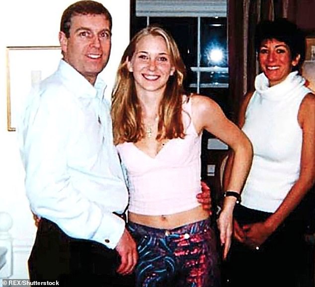 Andrew Mountbatten-Windsor is pictured with Epstein accuser Virginia Giuffre, who claimed she had been forced to have sex with the royal after being trafficked from the US