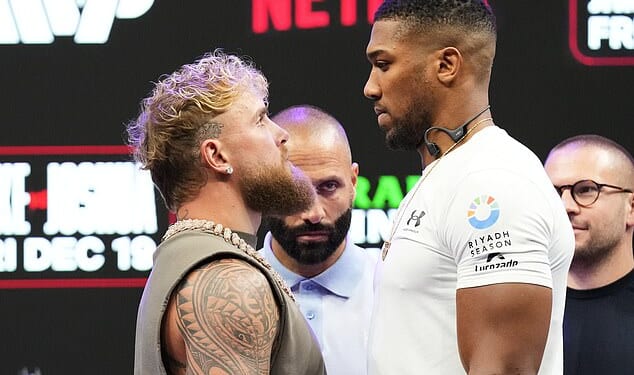 Jake Paul and Anthony Joshua go head-to-head at the Kaseya Center in Miami on December 19