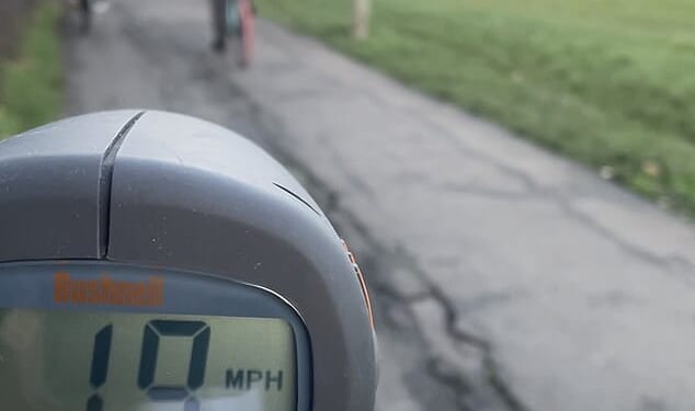 The fastest speed the Daily Mail recorded at the park was 19mph - 60per cent faster than the speed limit in the park