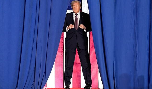 President Donald Trump arrives to speak at a campaign event, Friday, Dec.19, 2025