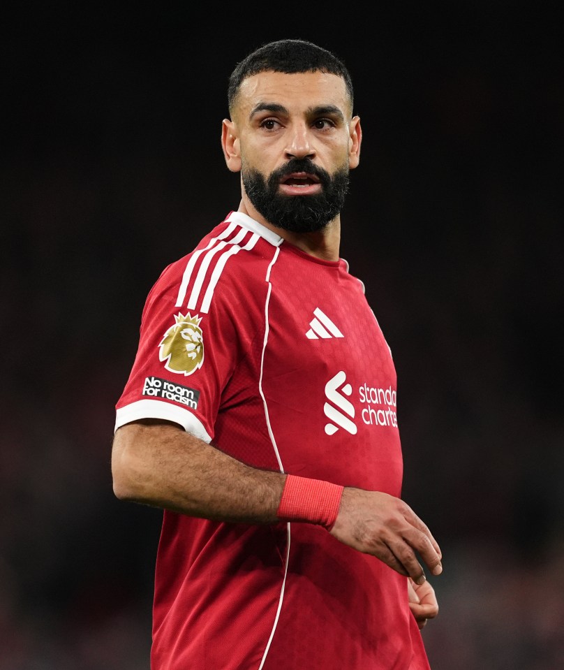 Mohamed Salah playing for Liverpool.
