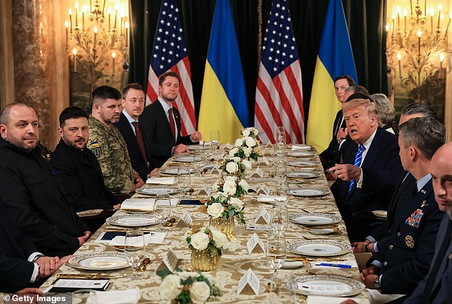 The commander-in-chief sat down with Ukrainian President Volodymyr Zelensky and their advisors at his Florida estate to discuss a 20-point plan which could end almost four years of war between Russia and Ukraine