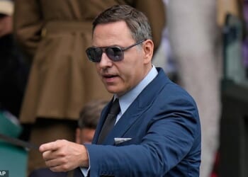 The BBC is coming under pressure to remove David Walliams (pictured at Wimbledon in 2022) from its Christmas television schedule