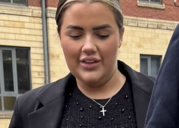 Maria Sciarrillo, 24, pictured outside Chester Magistrates' Court, has been spared a driving ban