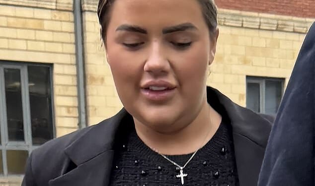 Maria Sciarrillo, 24, pictured outside Chester Magistrates' Court, has been spared a driving ban