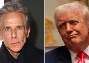 Entertainer Ben Stiller, left, was quick to criticize comments made Tuesday by President Donald Trump, but people on social media had some advice for him.
