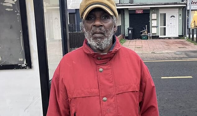 Shakka Phipps, 62, lives in the Essex town of Jaywick but says he 'stays away' if he can - he has said politicians need to put more money into the area