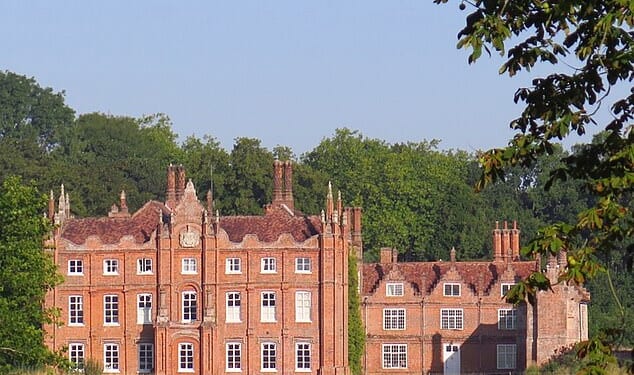 Pictured: Cockfield Hall, the 16th-century mansion now owned by Jon Hunt, the billionaire founder of Foxtons Estate Agency and one of Britain's most successful property magnates
