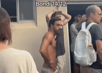 Bondi heroes hid beach goers in their homes as lifeguard saved tourist from drowning while shots rang out during attack