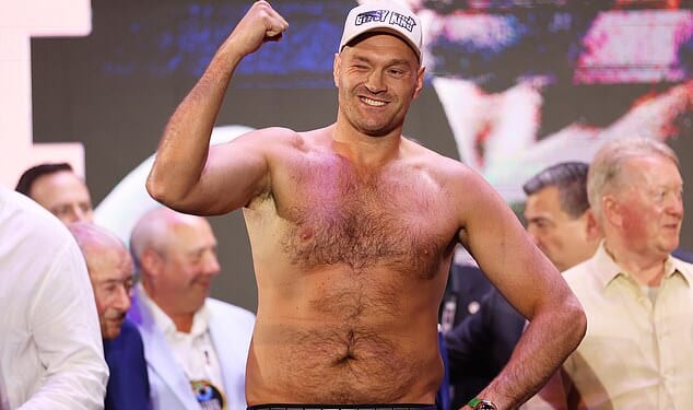 Tyson Fury in Riyadh, Saudi Arabia, in May 2024. Fury and his family have quit the UK and moved to the Isle of Man