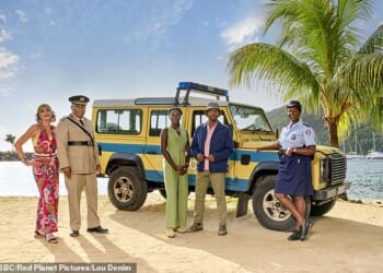 This 90-minute special of Death in Paradise served up a real puzzler... because while the corpse was in the Caribbean, the murder weapon was in Wiltshire