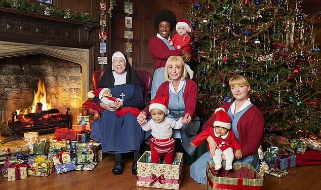 Ronnie and Reggie Kray revered the nuns of Nonnatus House, or so says Dr Turner, in Call The Midwife. And if the boys ever had tried on the protection racket with Sister Julienne ( Jenny Agutter), they'd have got short shrift. Pictured: The show's Christmas special