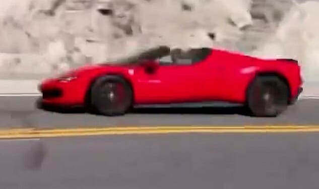 Horrifying footage captured the moment the Call of Duty creator's Ferrari crashed and burst into flames - killing him and his passenger