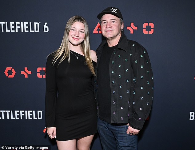 Vince Zampella, 55, died on Sunday while driving on a scenic road north of Los Angeles, according to local broadcaster NBC4. Pictured: Vince and his daughter Courtney at EA's 'Battlefield 6"' Reveal Celebration held at the Sunset Room on July 31, 2025