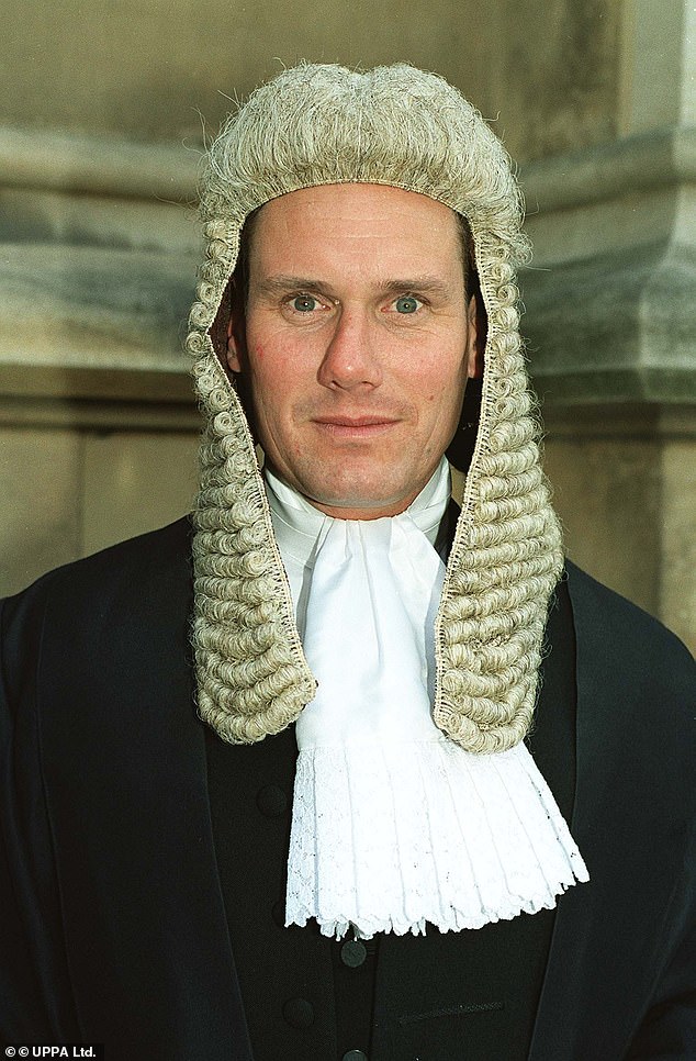 Doughty Street Chambers, where Keir Starmer (pictured here in 2002) worked for more than 15 years, said the proposal to let judges decide all but the most serious cases such as rape and murder was ‘wrong in principle’