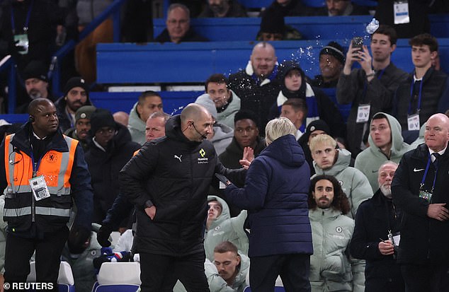 Aston Villa reported the incident and Chelsea say they will investigate what happened
