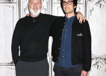 Rob Reiner is pictured with his son Nick (right), who has been charged with the murder of his father and mother Michele