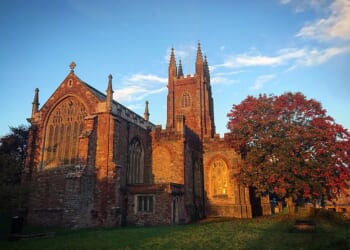 The 500-year-old St Mary's church in Totnes, Devon, is one church which is facing slow decay and at risk of collapse