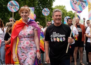 While in opposition in 2022, Angela Rayner and Sir Keir Starmer took part in a Pride march